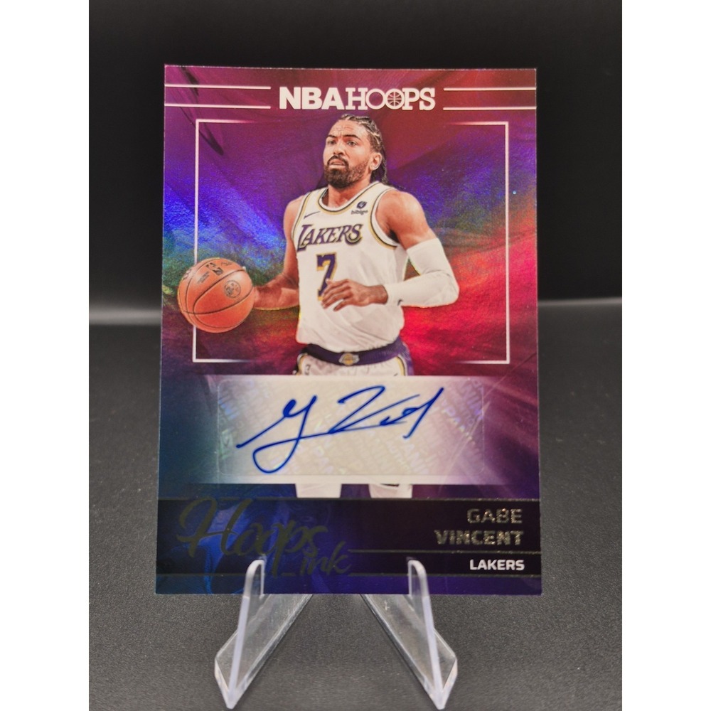 2024-25 Panini Hoops Gabe Vincent #HI-GVL Hoops Ink Autograph Los Angeles Lakers
